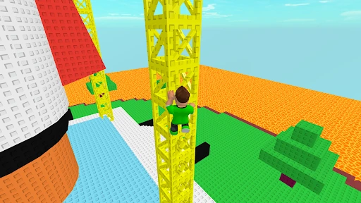 Gameplay screenshot 2 from Obby's World Easy Parkour - Adventure game